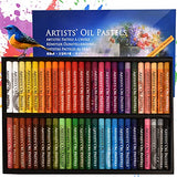 Oil Pastels, Oil Pastels 50 Color Oil Pastels For Kids Chalk Pastels Pastel Professional Painting Crayon Doodle Art For Artists, Kids, Students, Beginners Kids Art Supplies Oil Pastels