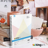 KINGART Mixed Media Paper Pad, Heavyweight, Fine Texture, Perforated, Side Wire Bound, 98 LBS. (160G), 11" X 14", 60 Sheets