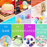 Skin Safe Bath Bomb Soap Dye with Fragrance Oils, Shrink Wrap Bags - Food Grade Bath Bomb Colorant & Therapeutic Grade 100% Pure Essential Oil for Soap Making Supplies,DIY Bath Bomb Supplies Kit,Slime