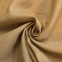 Linen Fabric 60" Wide Natural 100% Linen by The Yard (1 Yard, Mist Gold)