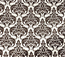 Burlap Fabric Polyester Damask Print WHITE / 60" Wide / Sold by the Yard