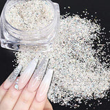 Nail Glitter Holographic Nail Acrylic Powder Sequins Different Mixed Retro Copper Sparkles 3D Flakes for Acrylic Nails Women Nail Art Decoration Manicure DIY Cosmetic (6 Boxes)