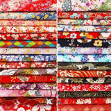 Tudomro 30 Pieces Japanese Style Fabric Squares 8 x 10 Inch Fabric Bundle Squares Patchwork, Wrapping Cloth Quilting Fabric Bundles for DIY Patchwork Sewing Supplies (Fresh Style)