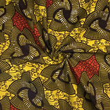 African Print Fabric Cotton Print 44'' wide Sold By The Yard (185173-1)