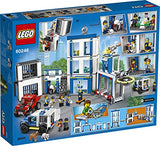 LEGO 60246 City Police Station Building Set with 2 Truck Toys, Light & Sound Bricks, Drone and Motorbike