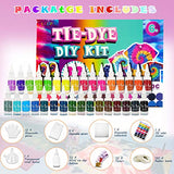 leofit Tie Dye DIY Kits 32 Colors Fabric Dye Art Set for Craft Arts Fabric Textile Handmade Project