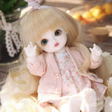 MDSQ BJD Doll Girl SD Doll 1/8 Joint Doll 16CM Full Set Joint Dolls Can Change Clothes Shoes Decoration Wait