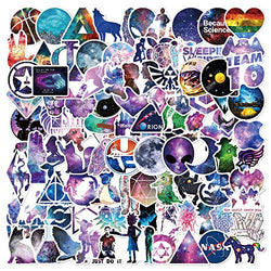 Galaxy Style Stickers 100 pcs/Pack Stickers Variety Vinyl Car Sticker Motorcycle Bicycle Luggage Decal Graffiti Patches Skateboard Stickers for Laptop Stickers for Kid and Adult