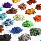 Mica Powder Epoxy Resin Dye - 29 Powdered Color Pigments + 1 Glitter (150G/5.3OZ) - for Soap Slime Bath Bombs Makeup Colorant