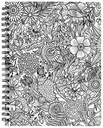 American Crafts Adult Coloring Books 8.5 x 11 Sketchbook Floral 80 Sheets