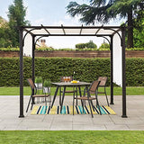Sunjoy Diego 10x10 ft. Steel Classic Pergola with Adjustable Shade, White