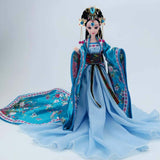 PANDA SUPERSTORE Spring Fairy China Ancient Costume Ball-Jointed Doll 12-Joints Doll for Kids, Blue