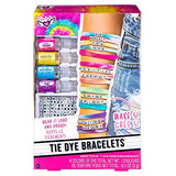 Fashion Angels DIY Tie Dye Bracelet Kit- (12711) Bracelet Making Set, Includes Non Toxic Dyes, Alphabet Beads, Makes 5 Wrap Bracelets, Recommended for Ages 8 and Up, Multi