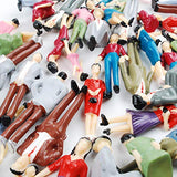 NWFashion 100PCS 1:30 Scale Hand Color Painted Model Train People Figure (1:30 60mm)