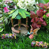 Mood Lab Fairy Garden - Figurines and Accessories Set - Hand Painted Miniature Gazebo Kit for Outdoor or House Decor