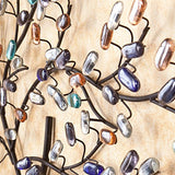 SEI Furniture Brenchan Tree Wall Sculpture with Black Metal Frame & Multicolor Glass Leaves