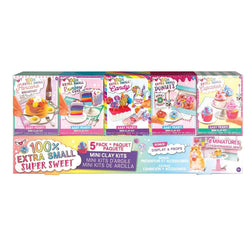 Fashion Angels 100% Extra Small Sweets Mini Clay 5 Pack- Air Dry Clay- Tiny Food Kit