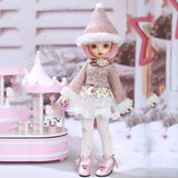 Clicked Karou BJD Dolls 1/6 SD Doll 10 Inch 26CM 19 Ball Joints SD Dolls Cosplay Fashion Dolls with Outfit Elegant Dress Shoes Wigs Best Gift for Girls