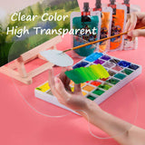 2 Pcs Acrylic Artist Paint Palette 11.8 x 7.9 inches Clear Oval Non-Stick Oil Paint Palette Mixing Transparent Easy Clean Art Paint Pallet