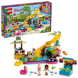 LEGO Friends Andrea's Pool Party 41374 Toy Pool Building Set with Andrea and Stephanie Mini Dolls for Pretend Play, Includes Toy Juice Bar and Wave Machine (468 Pieces)