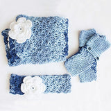 Caron Simply Soft Ombre Yarn (4) Medium Gauge 100% Acrylic - 5oz - Sat Blue Jeans - Machine Wash & Dry