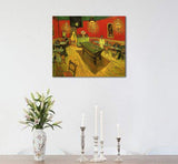 Wieco Art Large Classic Canvas Prints Wall Art The Night Cafe in The Place Lamartine in Arles by Van Gogh Famous Abstract Oil Paintings Reproduction Artwork Giclee Pictures for Home Office Decor