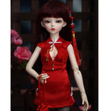 1/4 Puppet Bjd Doll Sd Doll Figurine 41 cm 16.1 Inches Spherical Joint Doll Makeup + Skirt + Wig + Shoes + DIY Toy Surprise Gift