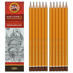 Koh-i-noor 12 Professional Graphite Pencils. 1500/B