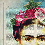 Frida Kahlo Poster with The Definition of Friendship in Spanish. Print of The Mexican Painter Size 11''x17''