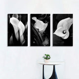 Floral Artwork Nature Flower Picture: Calla-Lily Print on Canvas Set for Wall Art