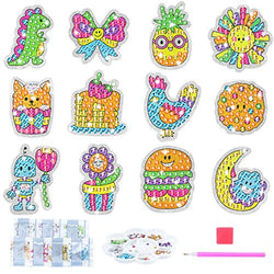NUROTA Mosaic Sticker Art Craft Kits for Kids - 5D Easy Diamond Painting Kit for Girls Boys Ages 4-8 5-7 8-12