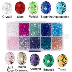Bingcute 6mm Wholesale Briolette Crystal Glass Beads Finding Spacer Beads Faceted #5040 Briollete