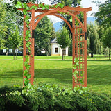 EnjoyShop Premium Outdoor Wooden Cedar Arbor Arch Pergola Trellis Wood Garden Yard Lattice