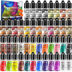 Alcohol Ink - 44 Bottles Vibrant Colors Concentrated Alcohol-Based Ink, Epoxy Resin Paint with Metallic Color Dye for Resin Coasters, Acrylic Painting, Tumbler Making,10ml Each
