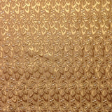 Cotton Eyelet Floral Embroidery Fabric 44 (Gold)