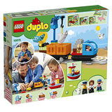 LEGO DUPLO Cargo Train 10875 Exclusive Battery-Operated Building Blocks Set, Best Engineering and STEM Toy for Toddlers (105 Pieces)