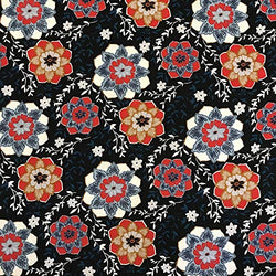 Printed Rayon Challis Fabric 100% Rayon 53/54" Wide Sold by The Yard (1006-1)