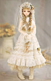 BJD Handmade Doll Elf Fairy White Lace Skirt for 1/3 BJD Girl Dolls Clothes Accessories