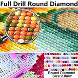 Flowers Diamond Painting Kits,Diamond Art for Adults,Diamond Dots Gem Art for Preppy Room Decor Aesthetic(Flower 12x16 Inch)