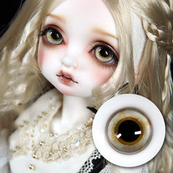 1 Pairs Clear and Translucent Acrylic Glass Eyes for Making Reborn Doll Kits for BJD Dollfile Luts Ball Joint Dolls Doll Accessories,14mm
