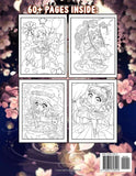 Kawaii Dreamy Chibi Girls Coloring Book: For Kids with Cute Lovable Kawaii Characters In Fun Fantasy Anime, Manga Scenes. Adorable Pages with cute chibi girls