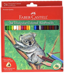 Faber-Castell Triangular Colored EcoPencils - 24 Count