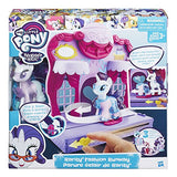 My Little Pony Friendship is Magic Rarity Fashion Runway Playset - Fun My Little Pony Toys Set - Slide Rarity into a Glamorous Outfit to Have Her Strut Up and Down the Catwalk in Style