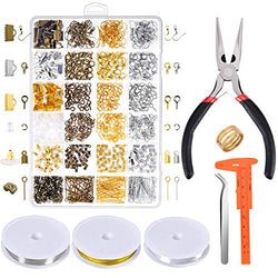 Paxcoo Jewelry Making Supplies Kit - Jewelry Repair Tools with Accessories Jewelry Pliers