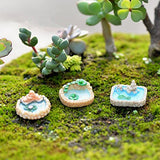 N/ hfjeigbeujfg Miniature Fairy Garden 3Pcs Pool Miniature Landscape Ornament Garden Bonsai Dollhouse Decor Resin Craft - Random Style