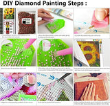 Diamond Painting Kits for Adults,5D DIY Diamond Painting and Diamond Art Kits with Full Drill Embroidery Rhinestone Cross Stitch for Home Decor Craft (Girl and Wild Beast)