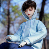BJD Doll 100% Handmade 61Cm 24Inch Ball Jointed with Full Set Clothes Shoes Wig Makeup Dolls Children Toys,Browneyeball