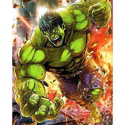 5D Diamond Painting Full Drill, 16"X12" Hulk DIY Diamond Painting by Number Kits,Drawing Gift for Adults Kids, 40x30cm Painting