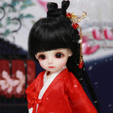 Y&D 1/6 BJD Doll Full Set Girl 26cm 10.2 inch Ball Jointed SD Dolls Toy with Clothes Wig Socks Shoes Makeup,100% Handmade for Girl Birthday Gift