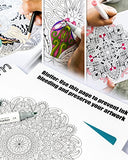 Mandala Coloring Book For Adults With Thick Artist Quality Paper, Hardback Covers, and Spiral